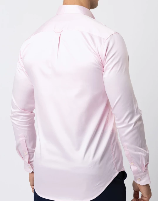 Ebony Casual Long Sleeve Slim Fit Pastel Color Shirts