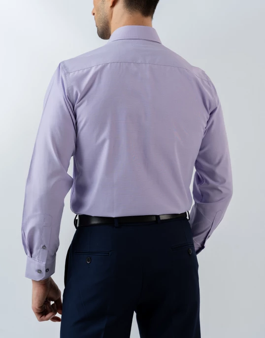 Mens Long Sleeve Purple Filafil Formal Wear Shirt