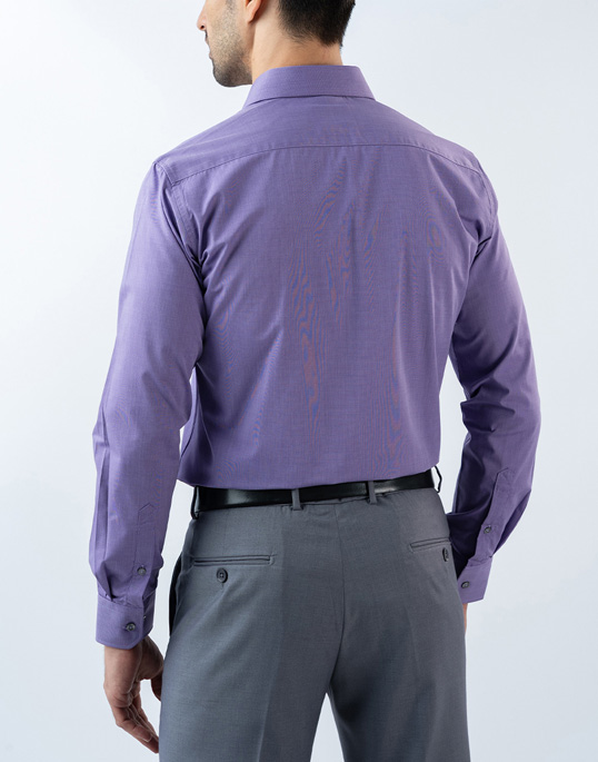 Mens Long Sleeve Light Purple Filafil Formal Wear Shirt