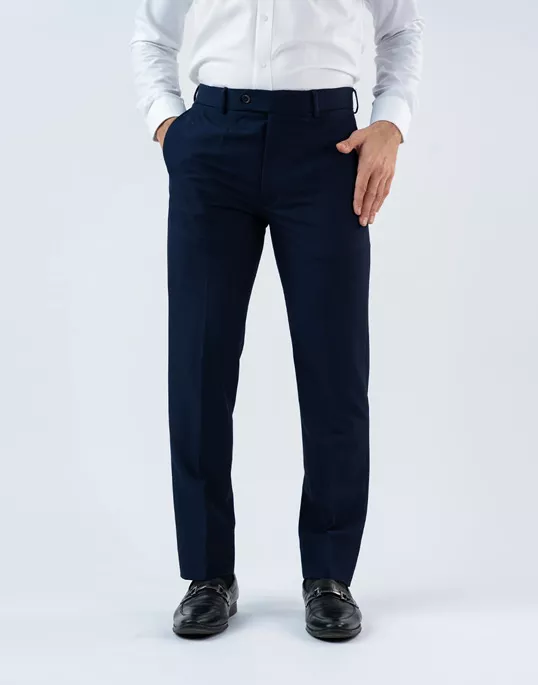 Vantage Blue 4 way Stretch Blue Formal Wear Trouser