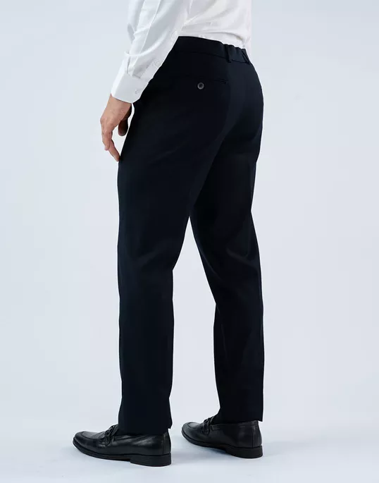 Vantage Blue Auto Flex Blue Ultra Slim Fit Formal Wear Trouser