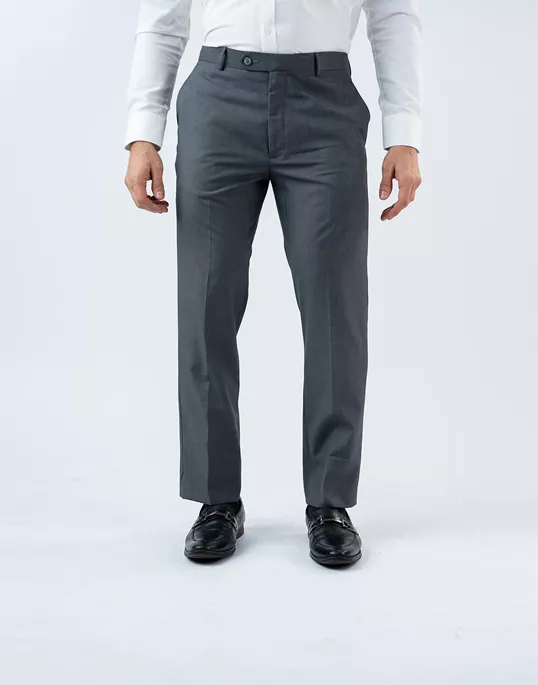  Vantage Mens  Regular Fit Ash Formal Wear  Trouser