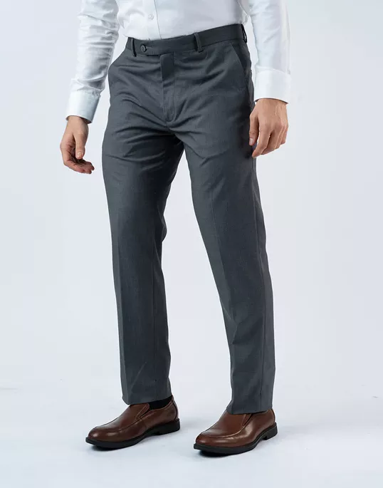  Vantage Mens  Ultra Slim Fit Ash Formal Wear  Trouser