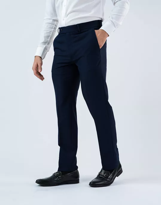  Vantage Mens  Ultra Slim Fit Blue Formal Wear  Trouser