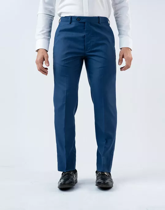 Vantage Blue Ultra Slim Fit Set sail - Blue Formal Wear Trouser