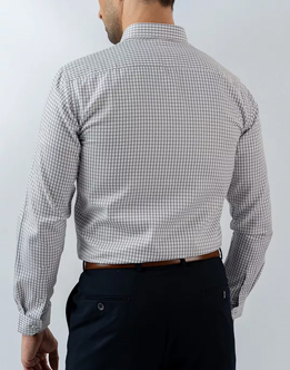 Mens Long Sleeve Grey Formal Wear Shirt