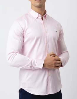 Ebony Casual Long Sleeve Slim Fit Pastel Color Shirts