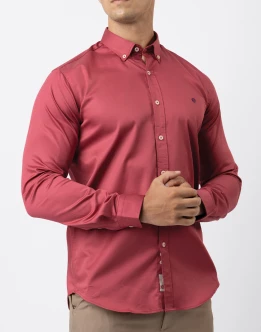 Ebony Casuals Mens Long Sleeve Slim Fit Shirt