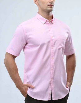 Ebony Casual Short Sleeve Slim Fit Mens Shirt