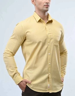 Ebony Casual Long Sleeve Slim Fit Mens Shirt