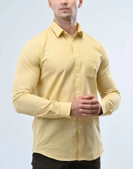 Ebony Casual Long Sleeve Slim Fit Mens Shirt