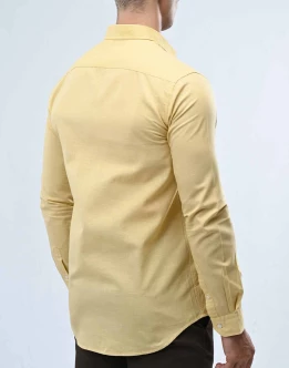 Ebony Casual Long Sleeve Slim Fit Mens Shirt