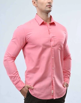 Ebony Casual Long Sleeve Slim Fit Mens Shirt