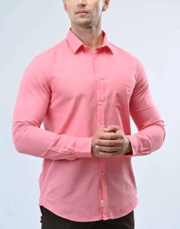 Ebony Casual Long Sleeve Slim Fit Mens Shirt