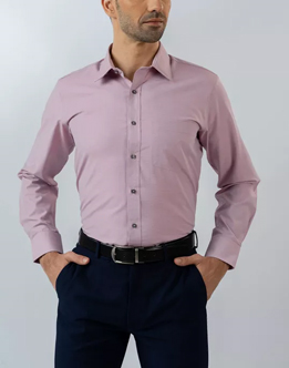 Mens Long Sleeve Light Pink Filafil Formal Wear Shirt