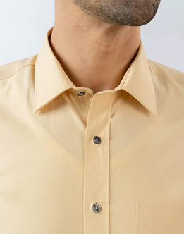 Mens Long Sleeve Yellow Filafil Formal Wear Shirt