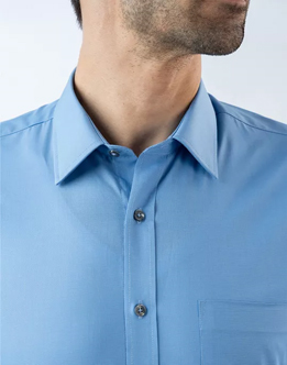 Mens Long Sleeve Pastel Blue Filafil Formal Wear Shirt