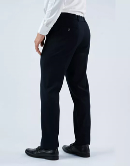 Vantage Blue 4 Way Stretch Regular Fit Blue Formal Wear Trouser