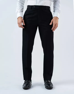 Vantage Blue 4 way Stretch Black Formal Wear Trouser