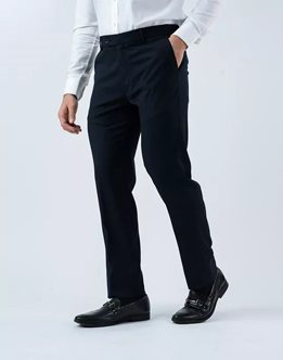 Vantage Blue 4 way Stretch Blue Formal Wear Trouser