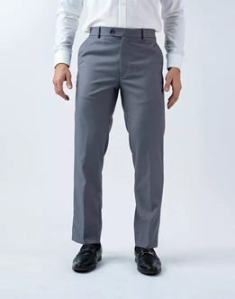 Vantage Blue Auto Flex Ash Ultra Slim Fit Formal Wear Trouser