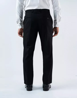  Vantage Mens  Regular Fit Black Formal Wear  Trouser