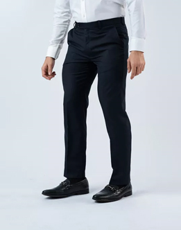  Ebony Mens  Ultra Slim Fit Blue Formal Wear  Trouser