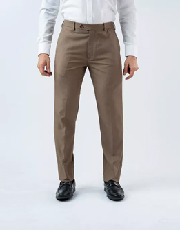  Vantage Mens  Ultra Slim Fit Beige Formal Wear  Trouser