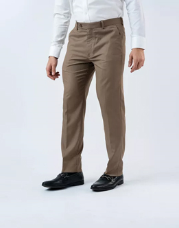  Vantage Mens  Ultra Slim Fit Beige Formal Wear  Trouser