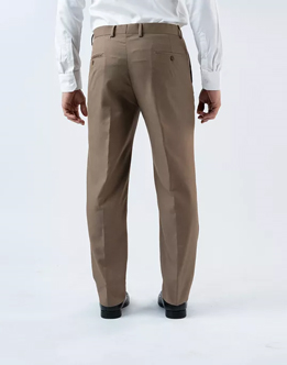  Vantage Mens  Ultra Slim Fit Beige Formal Wear  Trouser