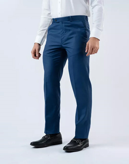 Vantage Blue Ultra Slim Fit Set sail - Blue Formal Wear Trouser