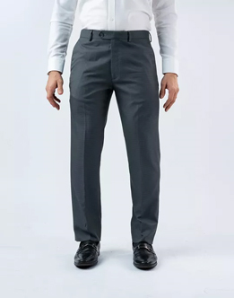 Vantage Blue Ultra Slim Fit Grey Micro Check Formal Wear Trouser