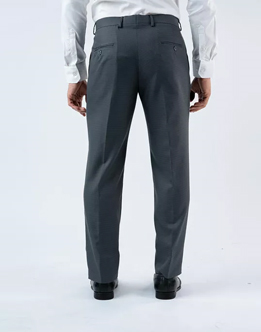 Vantage Blue Ultra Slim Fit Grey Micro Check Formal Wear Trouser